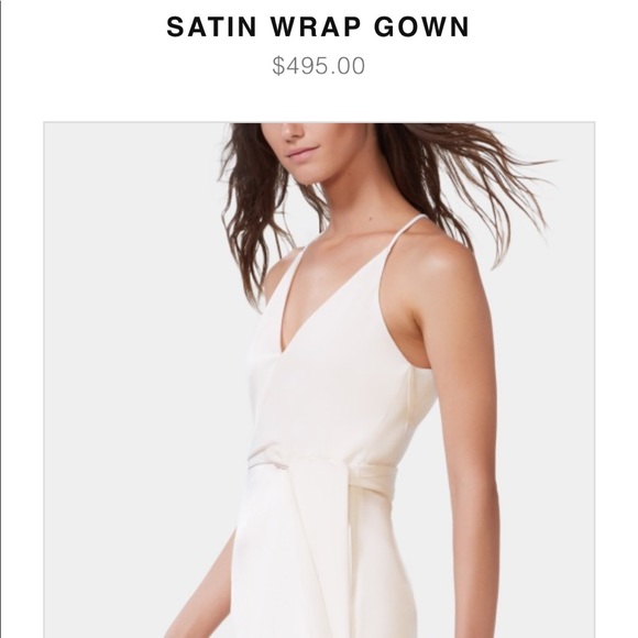 Halston Satin Wrap Gown - Picture 6 of 6